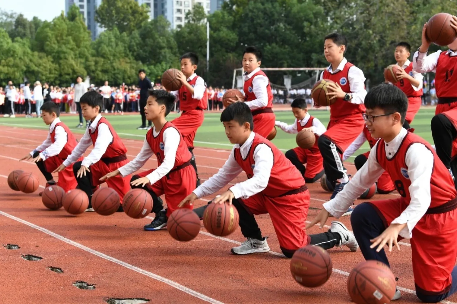 Chinese kids basketball training