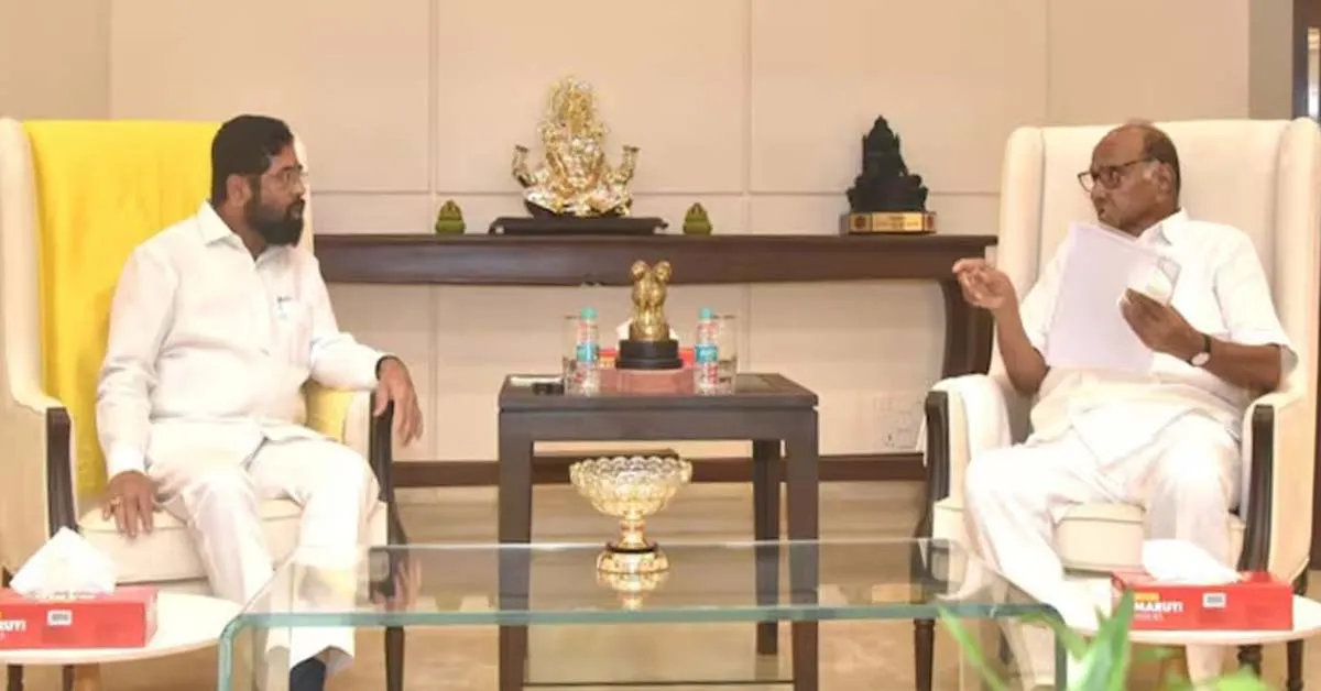 Eknath Shinde and Sharad Pawar