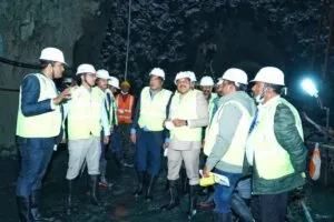 उज्जैन में CM मोहन यादव ने निर्माणाधीन टनल का किया निरीक्षण