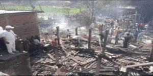 मुजफ्फरपुर में चार बच्चे जिंदा जले, आगजनी से मचा कोहराम