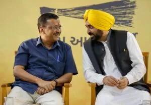 बठिंडा में किसान यूनियन का प्रदर्शन, केजरीवाल और भगवंत मान पर निशाना
