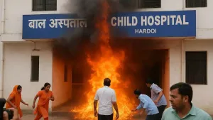 हरदोई में चाइल्ड हॉस्पिटल में लगी भीषण से हडकंप, ऐसे चलाया गया रेस्क्यू ऑपरेशन