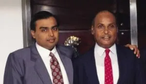 Dhirubhai Ambani and Mukesh Ambani