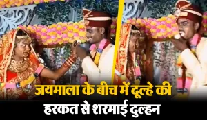 Viral Video: बीच जयमाला में दूल्हे ने किया ऐसा कारनामा, देखकर दुल्हन भी शर्म से हो गई लाल, देखें वीडियो