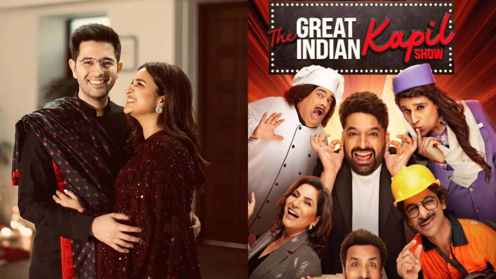 raghav chadha parineeti chopra the great indian kapil show