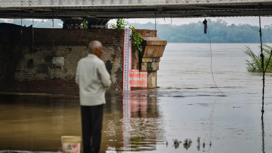 Delhi Yamuna Bazar Flooded 