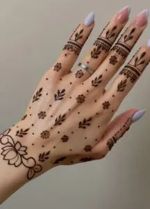 Dot Pattern Arabic Mehndi Design