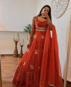 Embroidered Anarkali Suits