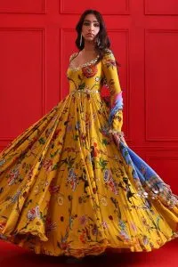 Floral Anarkali Suits