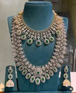 Long Bridal Necklace Set