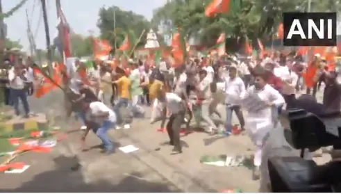 Patna BJP-Congress Clash