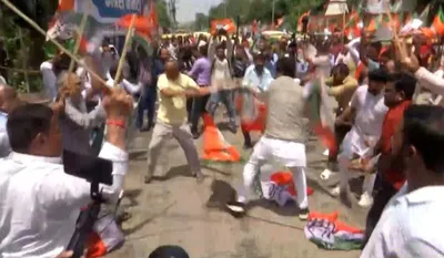 Patna BJP-Congress Clash
