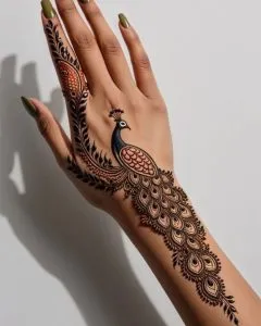 Peacock Mehndi Design