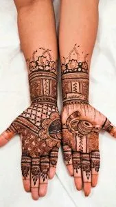 Rajasthani Full Hand Mehndi Design