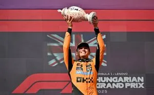 Hungarian Grand Prix: Lando Norris  की जीत से Mclaren को 200वीं रेस में सफलता
