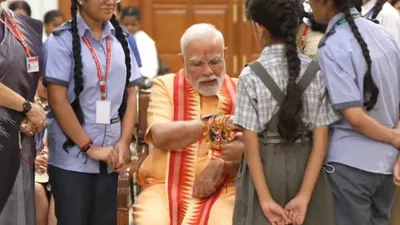 PM Modi Celebrates Raksha Bandhan