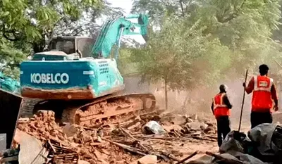 Bulldozer Action in Chandigarh