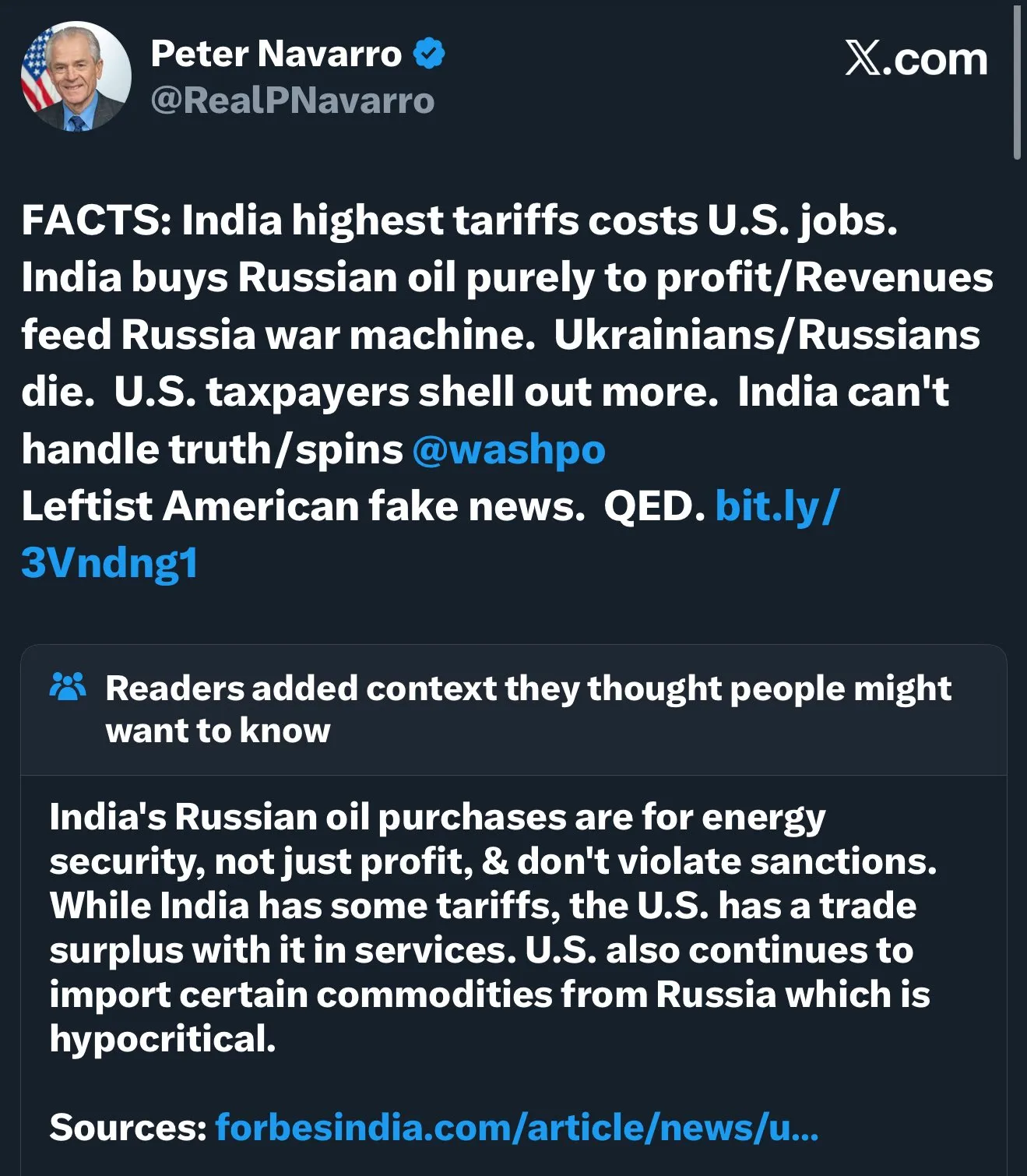 Peter Navarro Fact Check