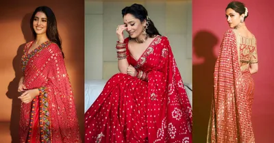 Trendy Bandhani Saree Design