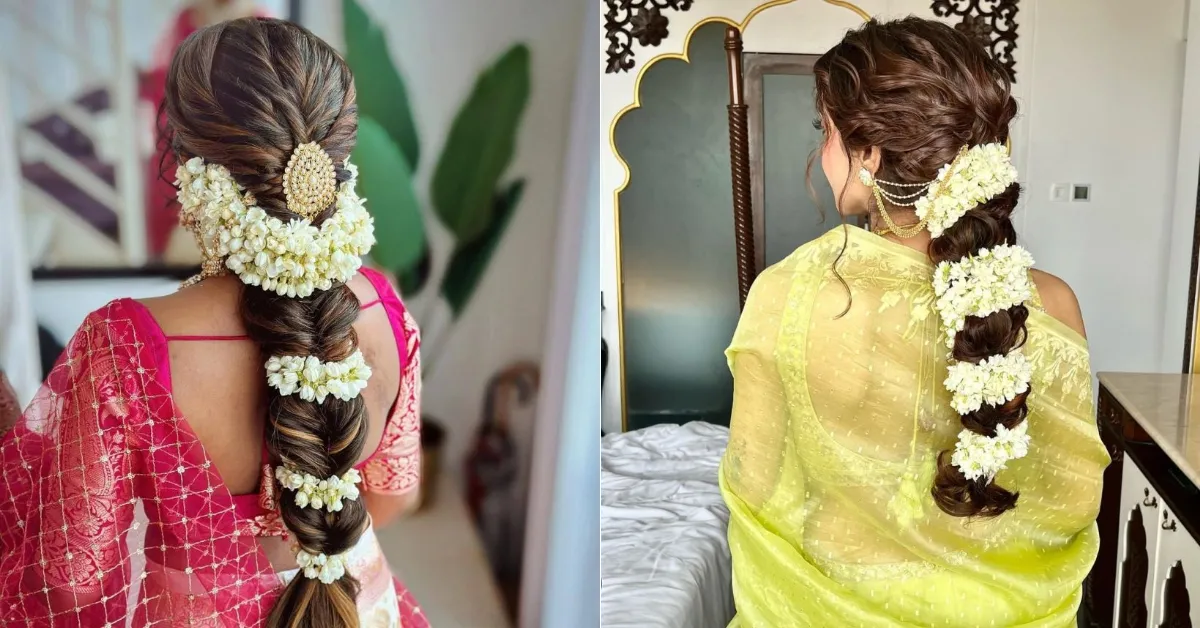 Karwa Chauth Gajra Hairstyle