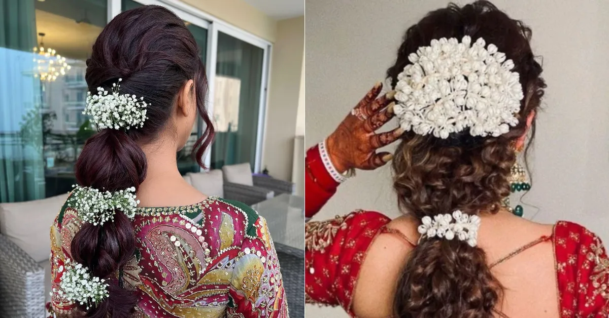 Karwa Chauth Gajra Hairstyle