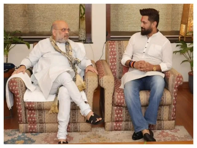 Amit Shah Meets Chirag Paswan (credit-sm)