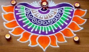 Quick Rangoli Designs for Diwali