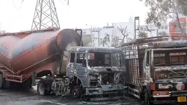 Gas Cylinder Truck Blast