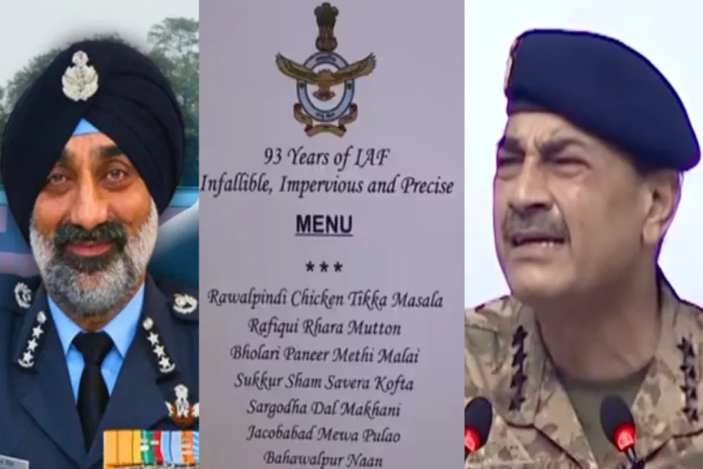 Indian Air Force Day Menu
