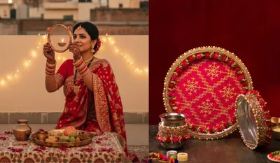 Karwa Chauth Thali Decoration