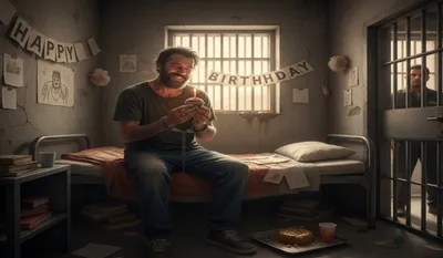 Birthday Celebration in Jail