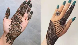 Simple Mehndi Designs For Karwa Chauth