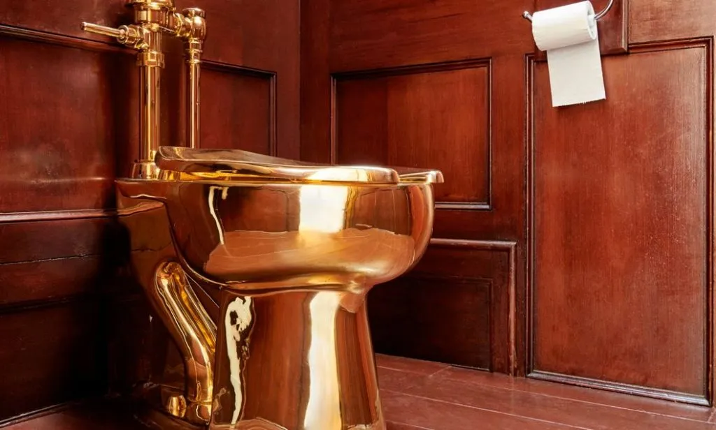 Golden Toilet Seat