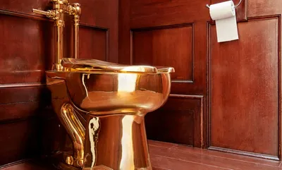 Golden Toilet Seat