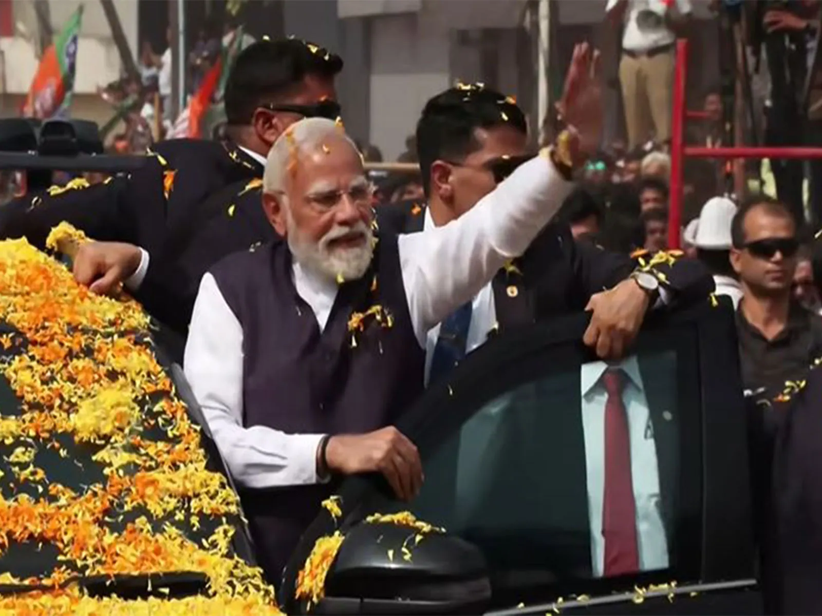 उडुपी में रोड शो किया