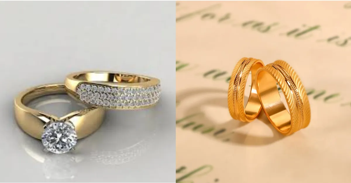 Engagement Couple Rings Gold( Source: Social Media)