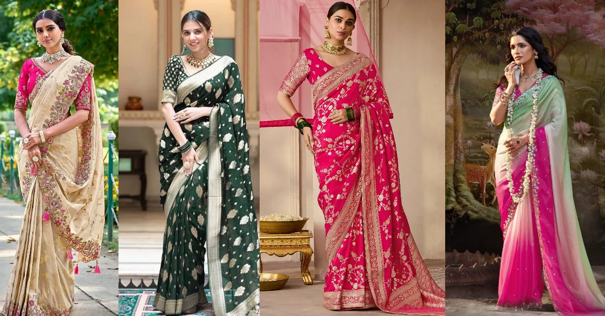 Trendy Silk Saree Designs