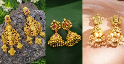 Bridal Gold Jhumka Design
