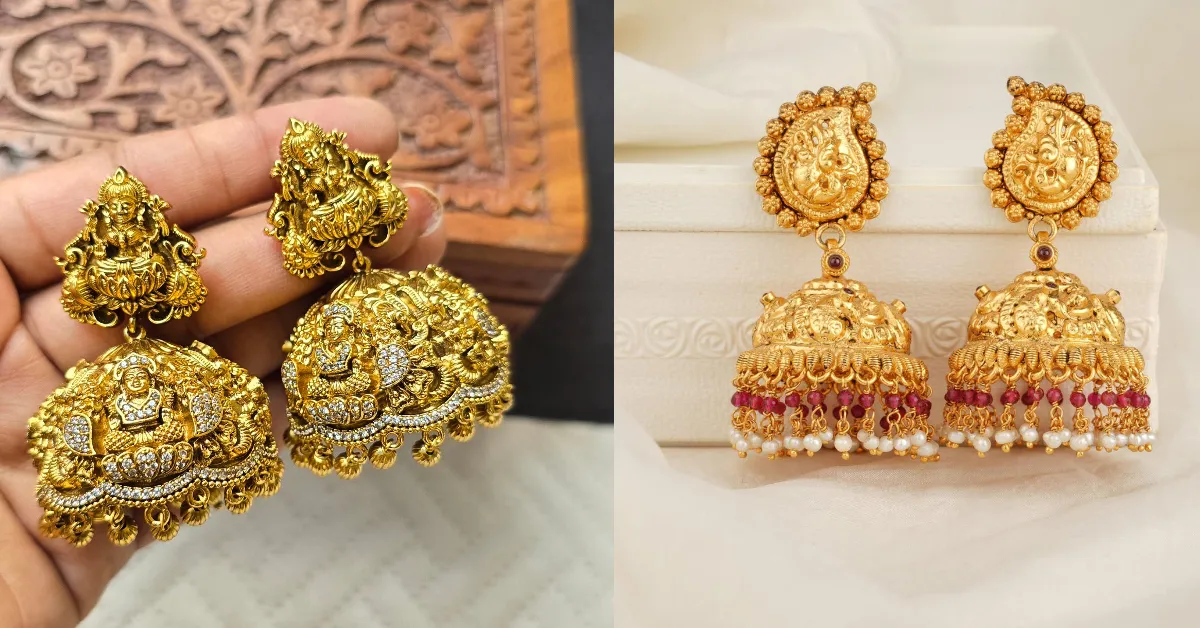 Bridal Gold Jhumka Design( Source: Social Media)