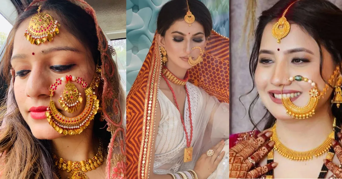 Gold Pahadi Nath Design( Source: Social Media)