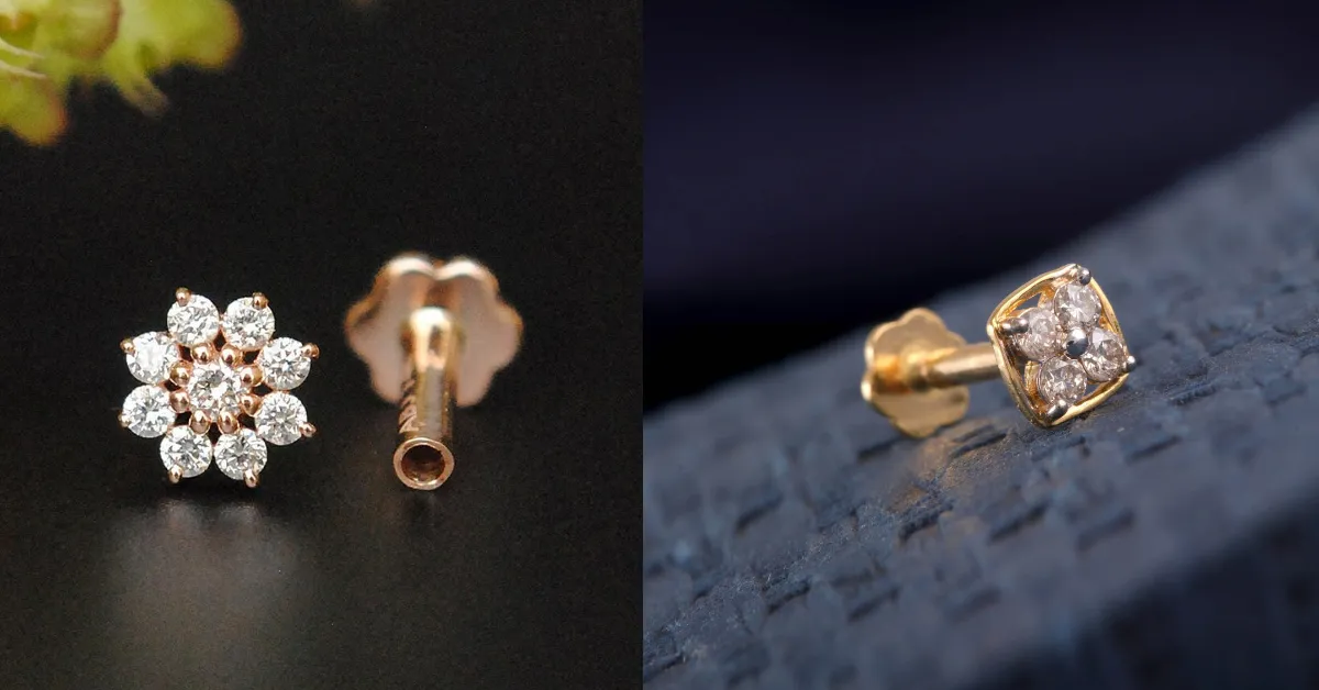 Latest Gold Nose Pin Design