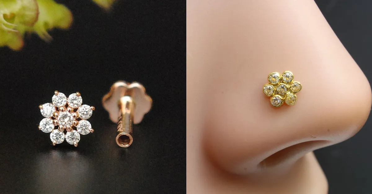 Latest Gold Nose Pin Design( Source: Social Media)