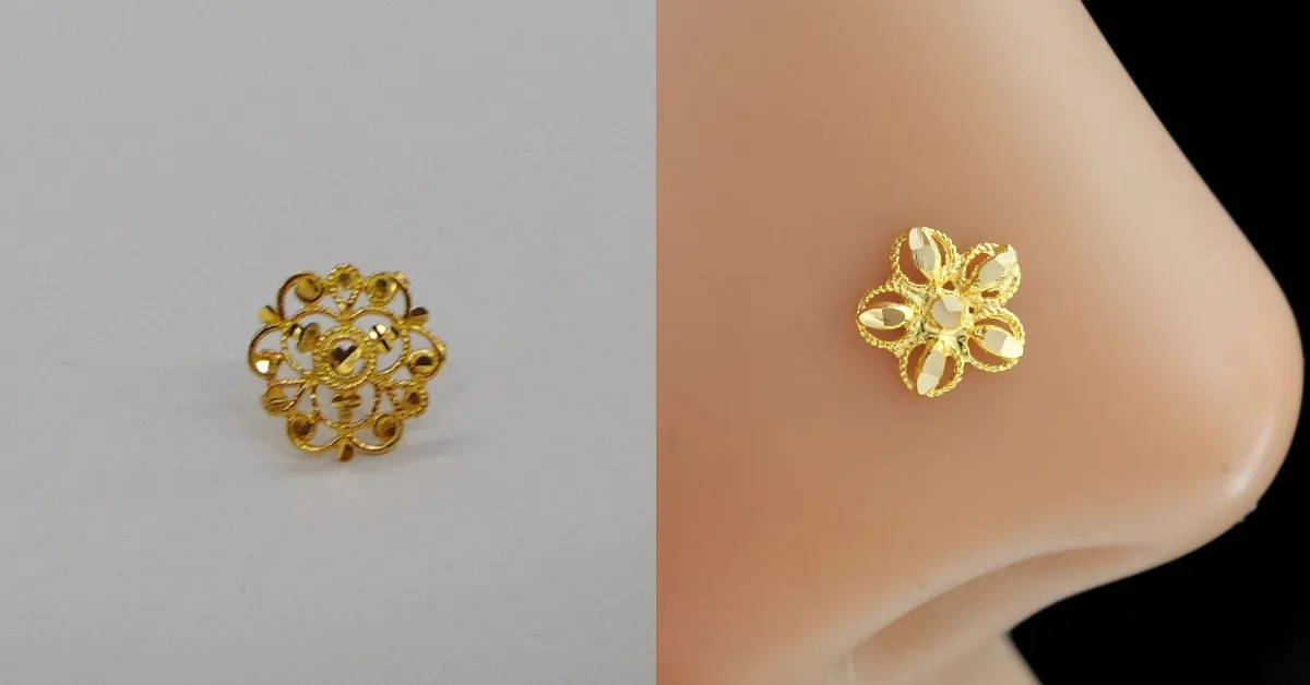 Latest Gold Nose Pin Design( Source: Social Media)