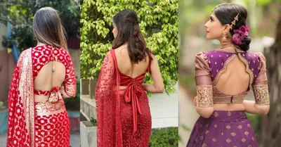 Latest Backless Blouse Designs
