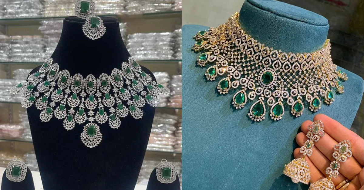 Green Jewellery Designs for Bride( Source: Social Media)