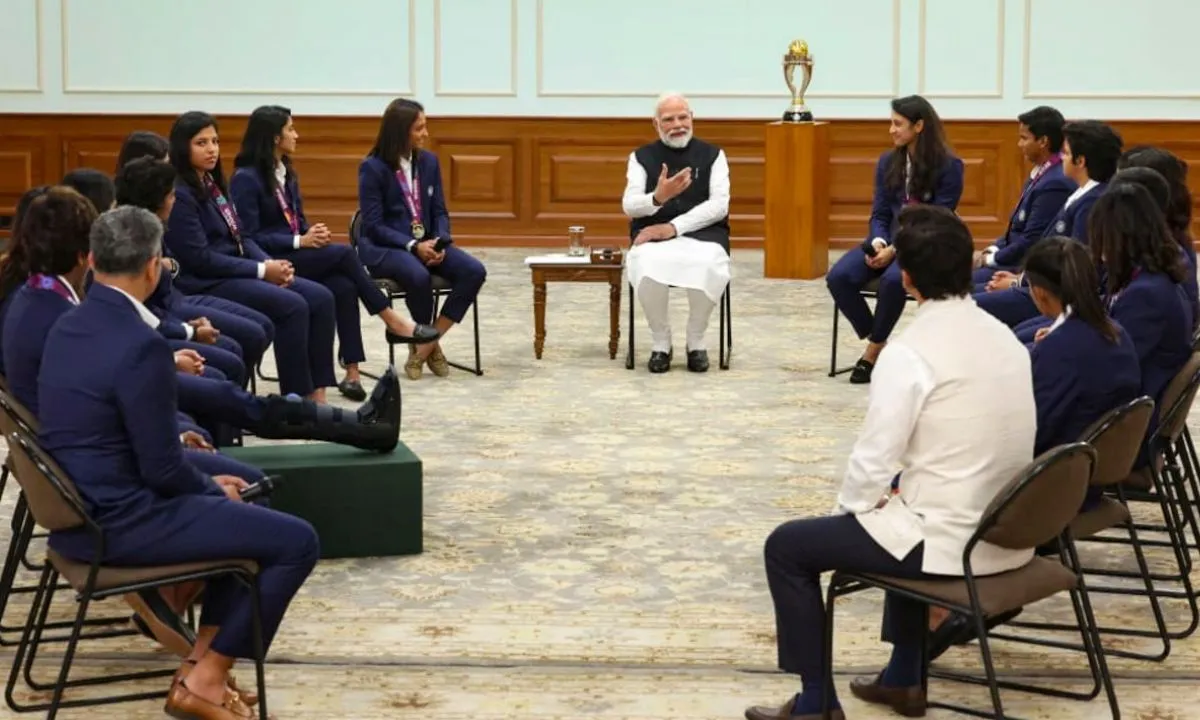PM Modi Women Team Interaction Video