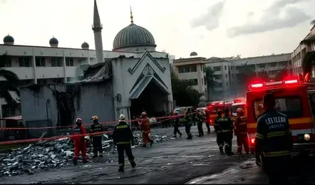 blast in Indonesia mosque