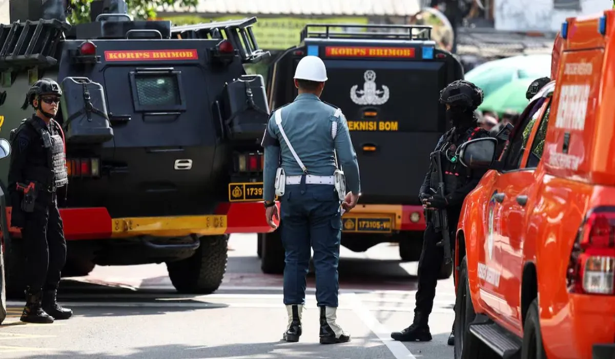 blast in Indonesia mosque