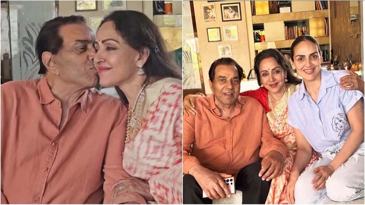Dharmendra with his family