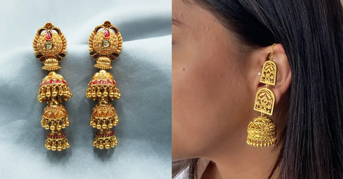 Gold Jhumka Design( Source: Social Media)